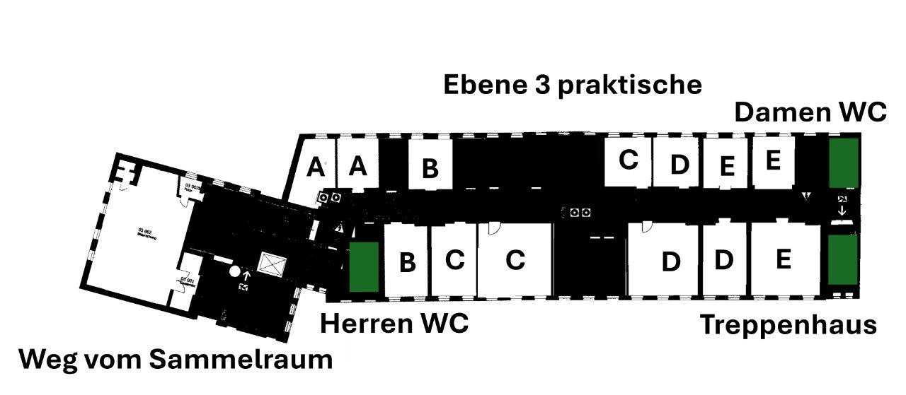 Raumplan Ebene 3 Praktisch